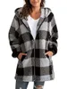 Frauen Pelz Herbst Winter Plaid Faux Mantel Frauen Teddy Mit Kapuze Jacken Weibliche Pelzigen Bär Plüsch Jacke