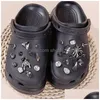 Schoenonderdelen Accessoires Charms Designer Punk Rivets Diy Decoratie Croc Jibz Clogs Luxury Rhinestone Childrens Gifts for Boys en G DHQCA