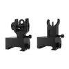 Tactical Front and Rear Sights Flip-up Foldable Sight for Rifle Hunting Airsoft Aluminum Cnc Machined Fit Picatinny Weaver