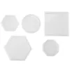 Jewelry Pouches 5Pcs Diy Silicone Included Square Hexagon Circle Octagon For Resin Concrete Cement Home Decoration