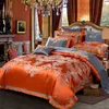 Set di biancheria da letto, set di forniture per matrimoni di fascia alta, set da villa in quattro pezzi, lussuoso marchio alla moda per la celebrazione del matrimonio in stile europeo, set di tre pezzi, piumino king di grande marca