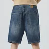 Herren Shorts Sommer-Stil Herren Retro blaue kurze Jeans klassische Mode lässige Stretch-Baumwoll-Denim-Shorts Herrenmarke 230412