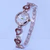 Wristwatches 10pcs/Lot Casual Watch Mixed Bulk Heart Design Lady Women Alloy Strap Crystal Quartz Fashion Wristwatch Bracelet Watches