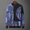 2023 Nowy styl męski projekt SWEATER SWEAT Cardigan Men Technology Velvet Hoodie Street FashionsWeater Casual Polo Sweter Slim Jumper