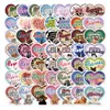 50 stcs vintage hartdieren stickers voor skateboardauto baby helm potlood kist dagboek telefoon laptop planner decor boek album speelgoed gitaar diy stickers