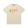 2024 Sıcak Tasarımcı T-Shir Tasarım Polo Gömlek Tişörtleri Lüks Çiçek Nakamı Erkekler Polos Yüksek Sokak Moda Çizgisi Erkek Marka T-Shirt