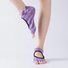 Sports Socks 15 cores Mulheres Yoga Backless Five Toe Anti-Slip Torno