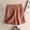 Shorts femininos coreanos frouxos de cinco pontos casuais