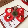 Hair Accessories Christmas Ball Bow Large Intestine Ring Celebration Red Tie Rope 2023 Cute