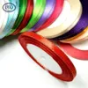 HL 10 rolls 250 yards 6mm Lots colors Phnom penh DIY weaving satin ribbon packing belt wedding Christmas decorations 201128253o