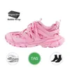 Faixa 3 Sapato LED 3.0 Trilha 3 sapatos casuais masculino tênis feminino Triple s preto rosa rosa corredores led de couro designer tênis de tênis