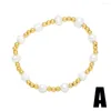 Strand Beaded Bracelet Perles Fashion Minimalist Polyvalent Tissé à la main Stretch Bohemian Rice Bead