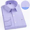 Men's Casual Shirts Men Spring Blouse Cotton Slim Fit Long Sleeve Antiwrinkle Embroidery Harmont Button Blaine OXford