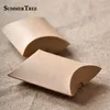 100pcs Wrap Pillow Candy Boxes Gold Pink White Black Silver Kraft حفل زفاف الحفلات لصالح Paper Diy Gift Box Supply 1332Q