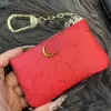 Men's and Women's Universal Designer Key Bag Fashion Leather purse Keychain Mini purse Coin Credit Card holder 8-color bag