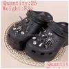 Schoenonderdelen Accessoires Charms Designer Punk Rivets Diy Decoratie Croc Jibz Clogs Luxury Rhinestone Childrens Gifts for Boys en G DHQCA