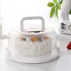 Storage Bottles Cake Carrier Round 7-Slot Cupcake Containers Keeper Container Holder With Lid And Handle Stand Plate Pie