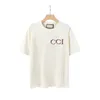 2023ss Frühling / Sommer Hochwertiges Designer-T-Shirt mit Buchstabendruck Baumwollgewebe Rundhalspullover Kurzarm Unisex T-Shirt Sweatshirt x33w3