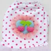 Vêtements pour chiens pêche fleur Plaid noeud papillon robe rayée été fleur rose vêtements pour animaux de compagnie pour petit Chihuahua chat Tulle XS-2XL