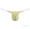 Menores de banho de banho masculino de lingerie biquíni roupas íntimas, veja através de galhas G-Strings 11 calcinha de calcinha de baixa cintura T-back