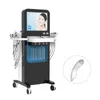 LED LIGHT AQUA Oxygen Diamond Dermabrasion Riduzione dei pori Serratura della pelle EMS EMS quattro RF Polare RF Deep Cleaning Care Machine