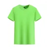 Men's T Shirts 2023/24 Pure Cotton Round Neck Summer Casual Men Light Yellow T-Shirt