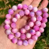 Pärlor Annat naturligt stenljus Purple Lavender Persian Jade Round Loose för DIY -smycken som gör handgjorda armbandhalsband 15''other