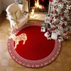 Teppich Weihnachten Weihnachtsbaum Elch Schneeflocke runder Teppich Teppich Boden Türmatte Wohnzimmer Tisch nordischer großer Teppich Schlafzimmer Dekor Teppich 231110