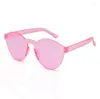 Sunglasses Summer Round Woman Brand Designer Transparent Shades Blue Sun Glasses Cool Color UV400 Gafas