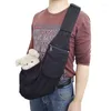 Dog Carrier Sling Canvas Pet Wrap For Cat Chest Bag With Storage Pocket Supplies Small Dogs