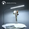 Настольные лампы 10 Вт USB Clip-On Lamp Lamp 36pc светодиоды белое освещение сенсорное управление Dimmable светодиоды с чтением светильника для кровать изголовье Office Workbench P230412
