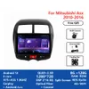 Android 2.5D-skärm IPS-bilspelarvideo för Mitsubishi ASX 2013-2015 Stereo Audio Bluetooth USB SWC 128G