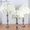 Silk artificial centerpieces flower ball DIY all kinds of flower heads wedding decor wall shop window table accessorie 4 sizes Y20254T