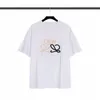 T-shirt da uomo firmate Top corda di cotone Lettera sul petto Stampa laminata Manica corta High Street T-shirt casual oversize ampia 100% puro cotone Top per uomo e donna T-shirt