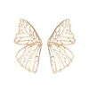 Stud Earrings Wild Personality Metal Butterfly For Women Sweet Romantic Jewelry 2023 Summer Beach Jewellry Fashion Accessories