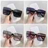 Óculos de sol Leisure Fashion 2023 Frame Large Half Feminino à prova de UV sem óculos estojo