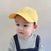 Ball Caps Summer Baby Baseball Caps Smile Pattern Thin Breathable Quick Drying Outdoor Sun Hats For Kids Boys Girls P230412