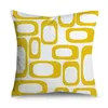 Almofada com padrão amarelo capa decorativa capa floral para decoração de sofá de carro fronha para casa travesseiros 45 cm X