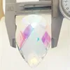 Lampadario di cristallo 63mm AB 100 pezzi Pendenti per prismi Parti di tende Accessori per lampade Appeso in vetro Goccia Suncatcher Decorazioni di nozze