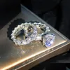 Parringar Fashion Ring Set Jewelry Zircon CZ Diamond Engagement för Womens Drop Delivery Dhgarden Ottel