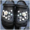 Sko delar tillbehör trend sjöstjärna krok charms sommar sandaler musthave pärla blomma droppe leveransskor dhmoj