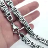 Choker Heavy Men's 10mm Width Stainless Steel Original Color Solid Chain Necklace Bracelet