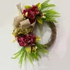 Fleurs décoratives, décorations de noël pour couronnes, couronne de porte d'entrée avec nœud, signe de bienvenue, ferme créative, printemps