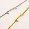سلسلة تصميمات التصميم ذات العلامات التجارية لأساور المجوهرات Bangle 18k Gold مطلي 925 الفضة مطلي بالفولاذ المقاوم للصدأ معصم السلسلة