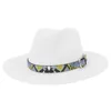 Chapeaux de soleil d'été classique chapeau de paille pour les femmes en plein air vacances plage chapeaux décontracté Jazz casquette Chapeu Masculino