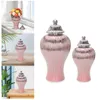 Bouteilles de stockage Moderne Céramique Fleur Vase Temple Pot Ferme Porcelaine Gingembre