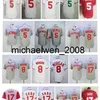 Retro Jersey Johnny Bench Jersey Joe Morgan Chris Sabo Mesh Wit Hennep Grijs Rood Flex Base Gestikt Vintage Baseball