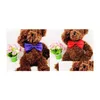 Dog Apparel 50Pcs/Lot Adjustable Cat Bow Tie Neck Puppy Bows Different Colors Assorted Pet Collar Accessories Drop Delivery Home Gar Dhcz1