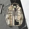 Jaqueta masculina designer clássico xadrez marca moda vários estilos com capuz esporte trincheira impermeável à prova de vento casual zíper blusão casacos unisex jaquetas M-3XL