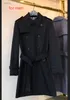 herrmode klassisk England design mellanlång trenchcoat/bra kvalitet tung bomull dubbelknäppt trenchcoat för män/vattentät vårjacka KenM450 storlek S-XXL